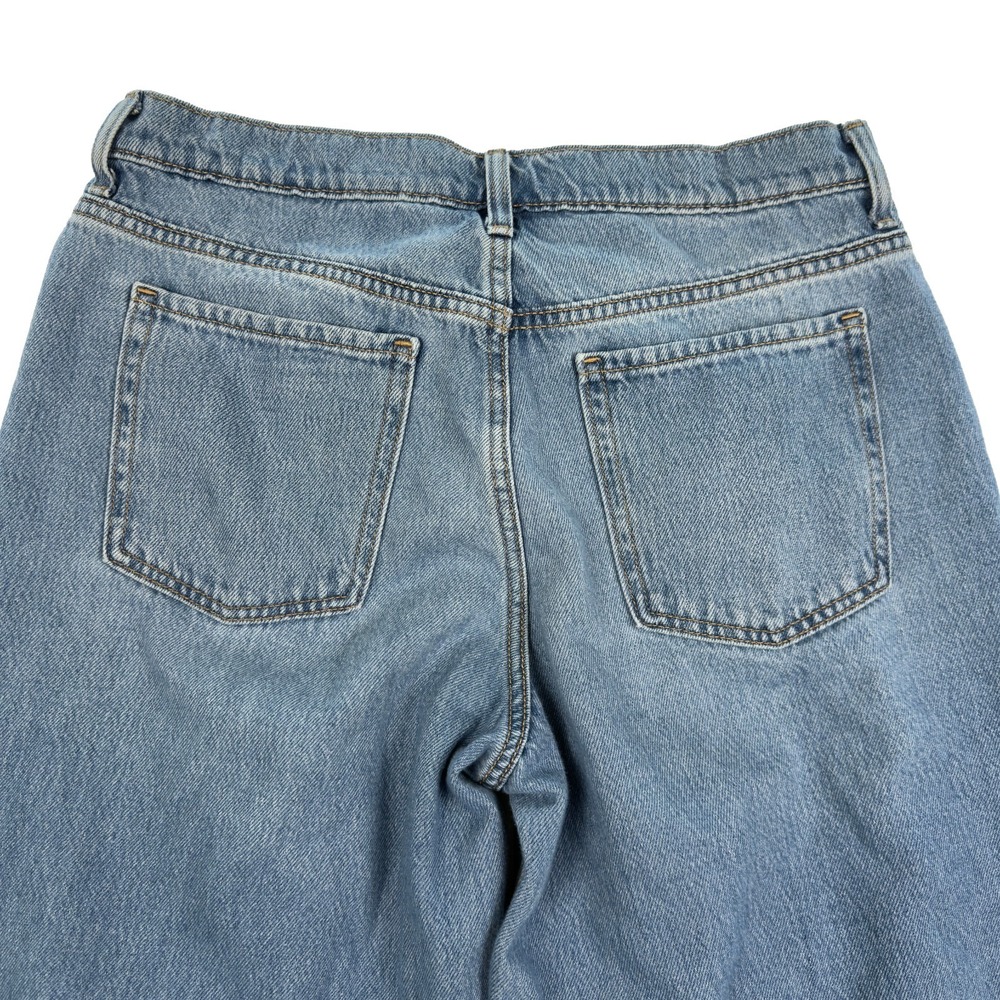 Old Navy Baggy Wide Leg Mid Rise Denim Jeans Womens Size 8 (31x29 Fit) - Picture 8 of 10